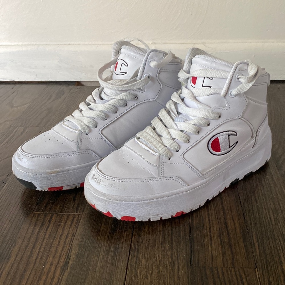 Champion White High Tops